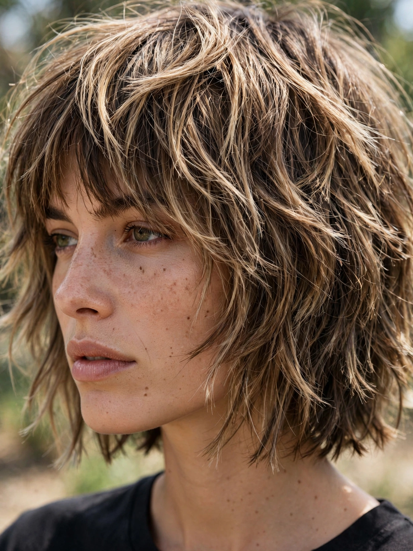 Shaggy Choppy Bob