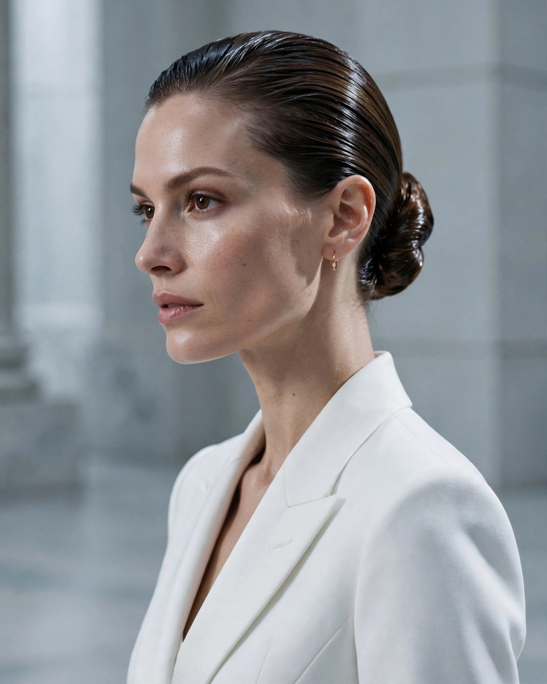 Slicked-Back Bun