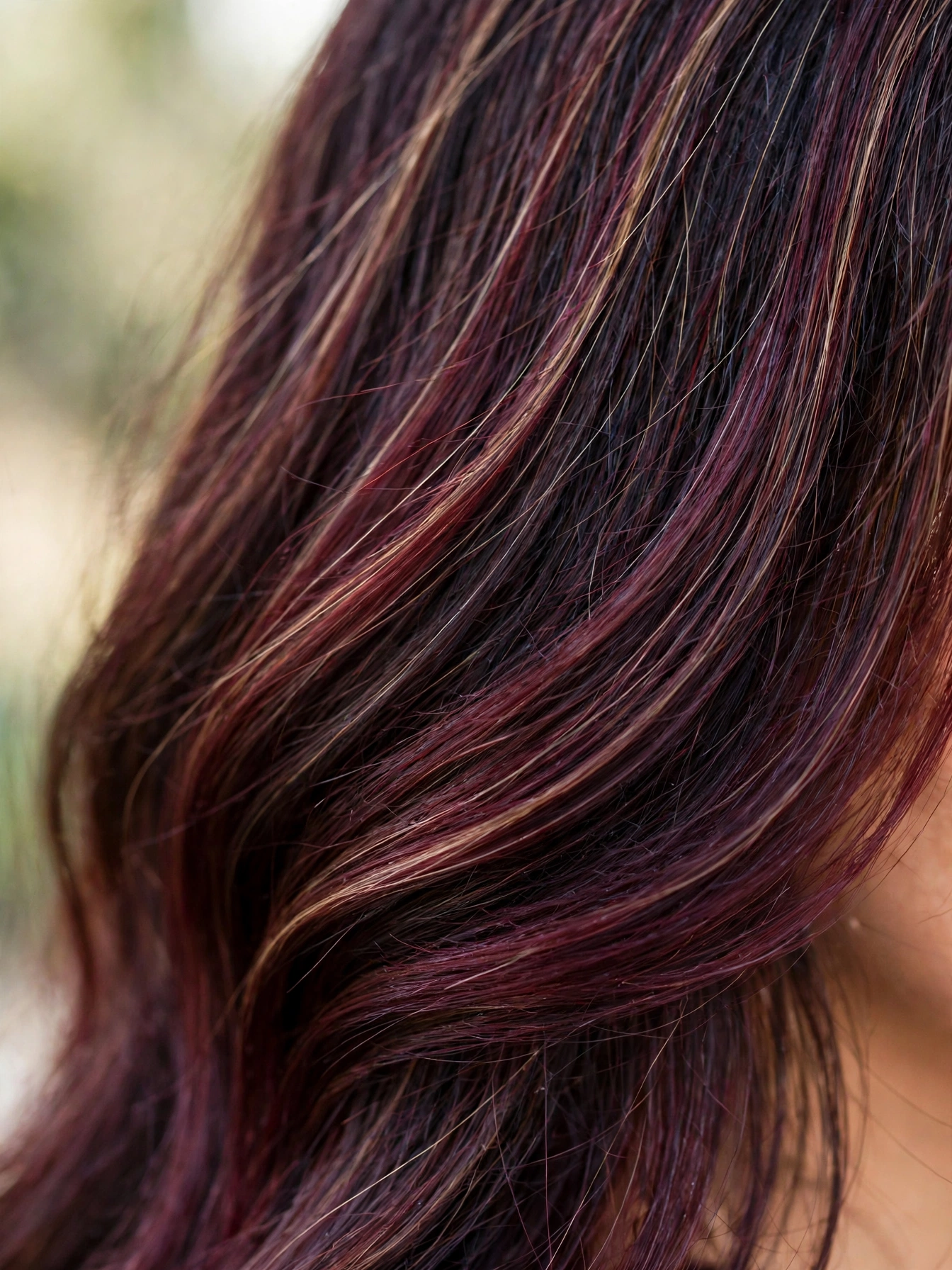 Burgundy Babylights Ombre