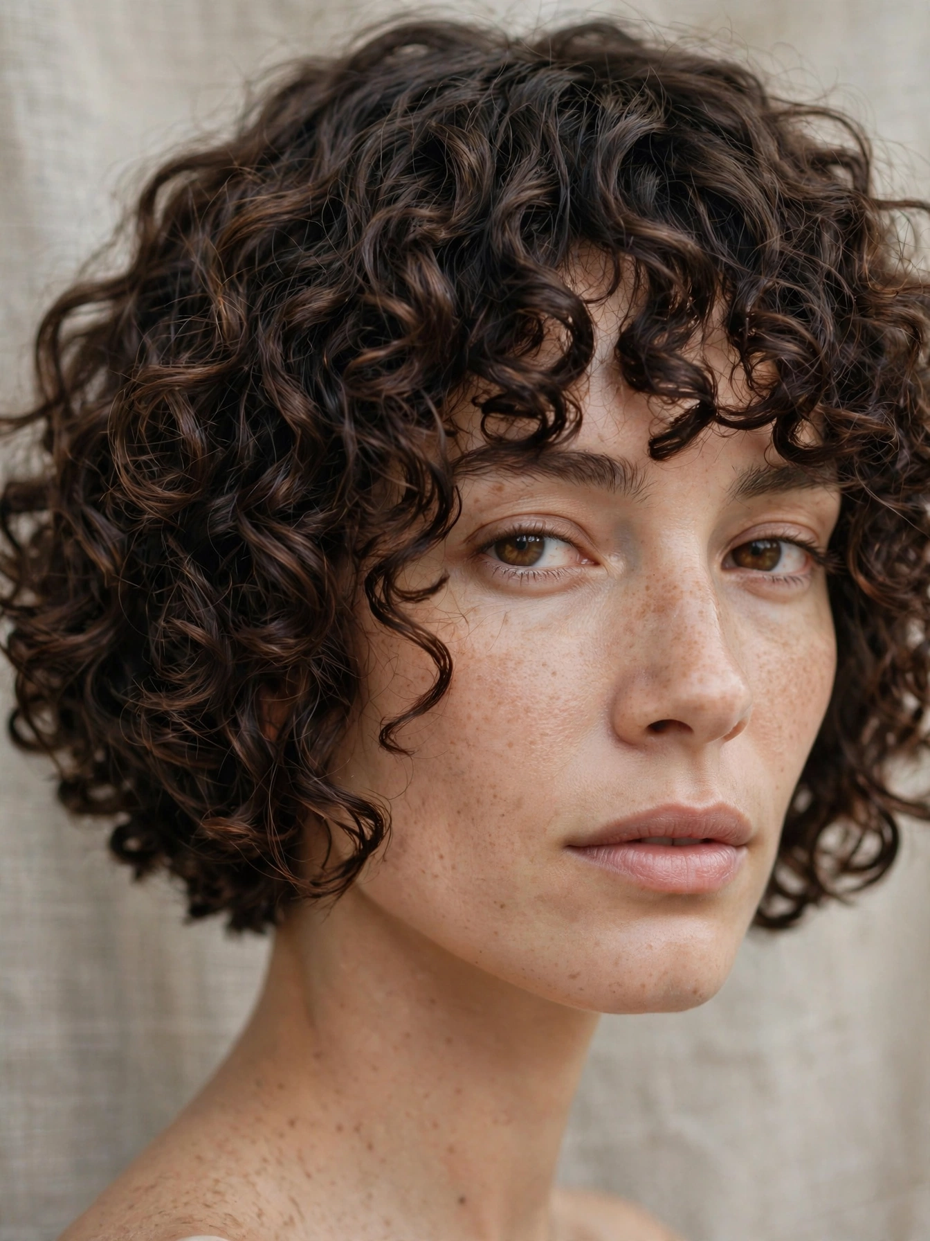 Chopped Bob for Curly Hair