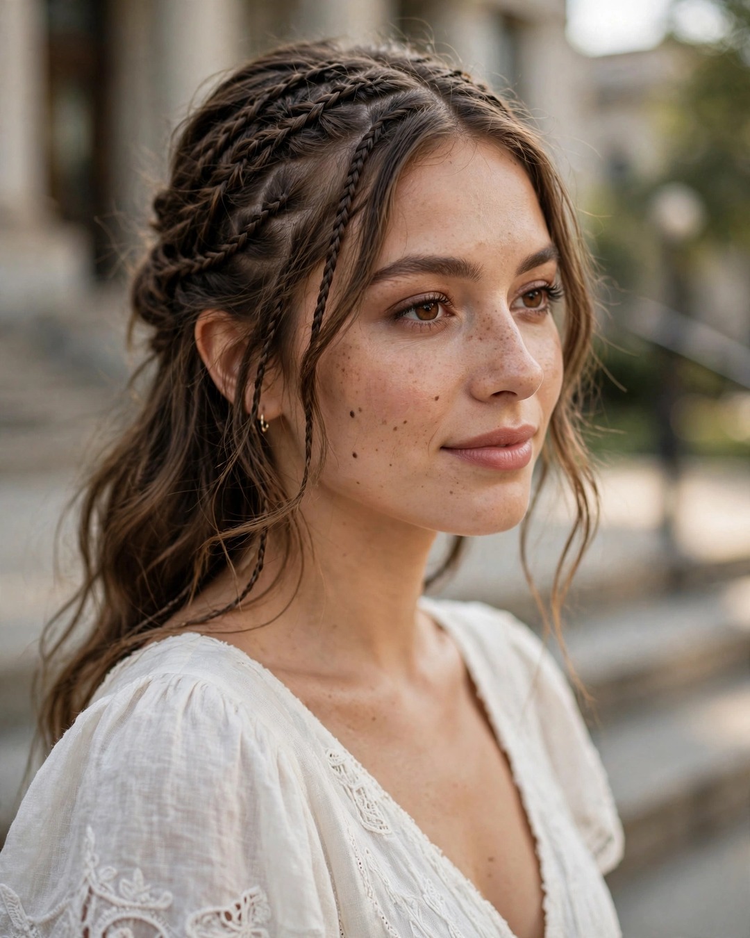 Micro-Braided Half-Up